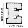 White 7Cm English Letter Embroidery Cloth Sticker Computer Embroidery Label Clothing Accessories Decorative Embroidery Sticker Ironing Stamp