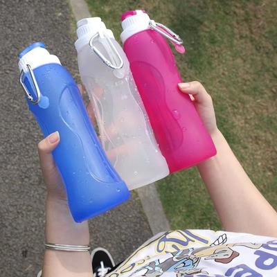 320/500ML faltbare Wasserflaschen Silikon Fahrrad Trinkflaschen Laufen