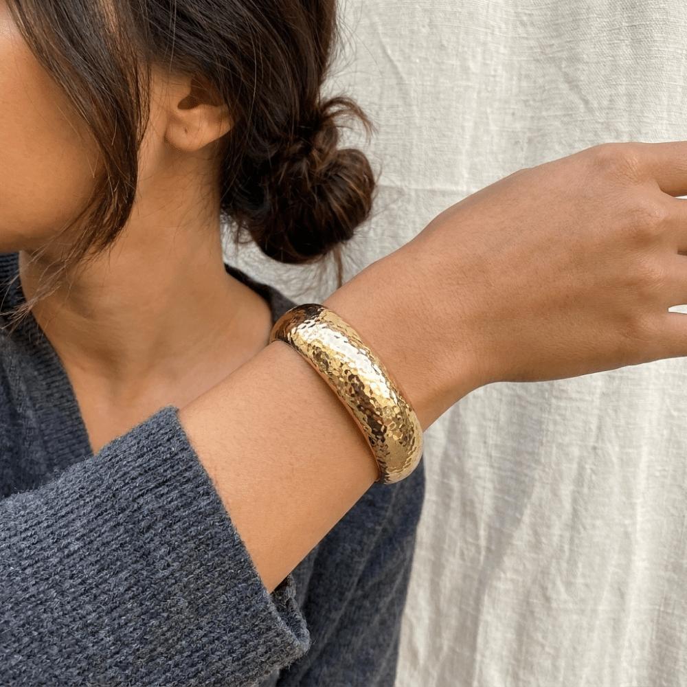 Zinc Zinc Zinc Alloy Metal Bracelet Geometry Wide Side Bangle Retro Open Bangle Gift