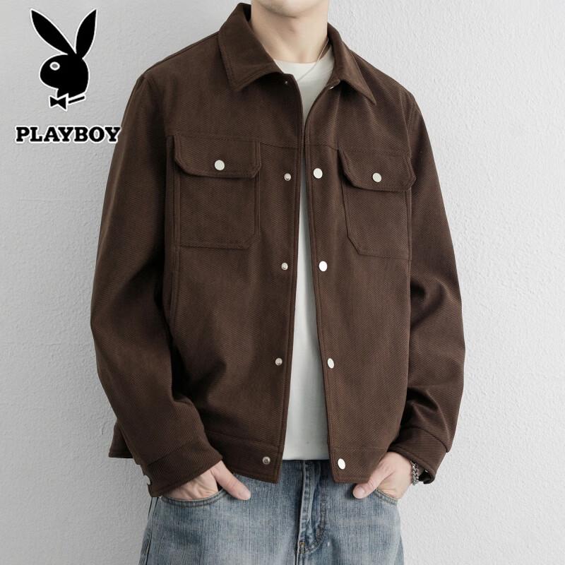 PLAYBOY Men's American Retro Loose Casual Jacket