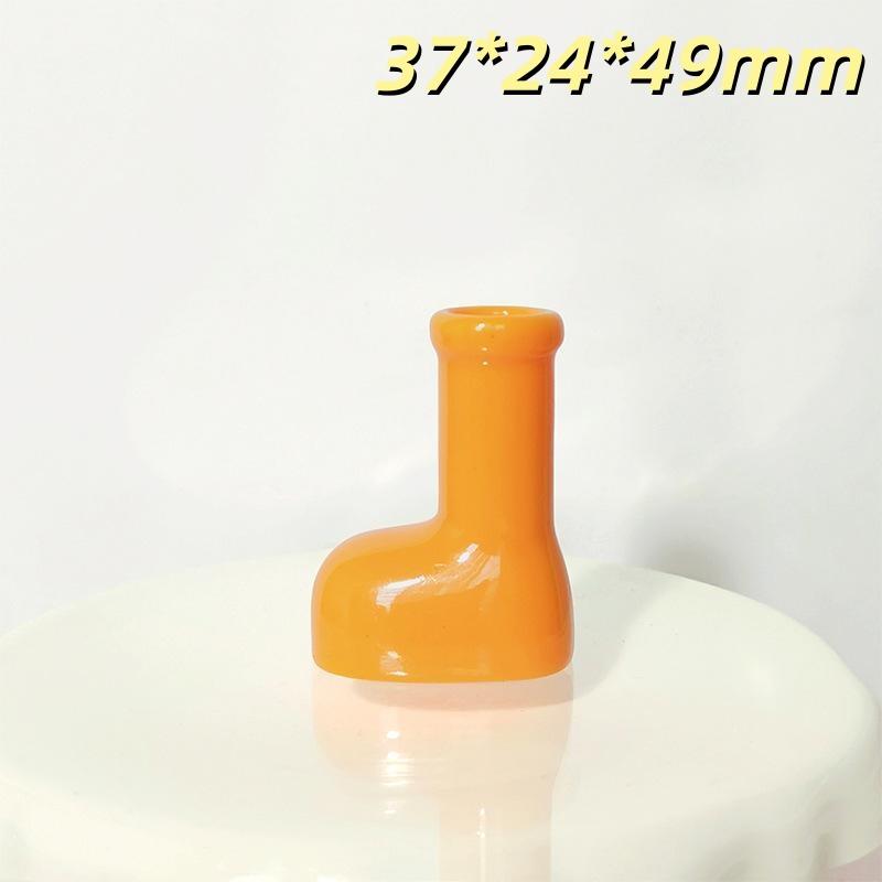 Miniature Christmas Red Rubber Boots Vase Creative Dollhouse Desktop Ornament for Xmas Window Sill Decoration
