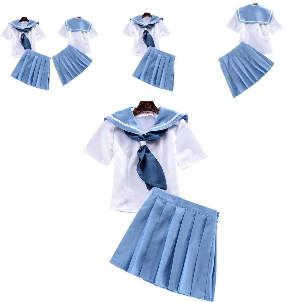 Kill La Kill Mako Mankanshoku Cosplay Costume Adorable Jk School Uniform In Blue And White
