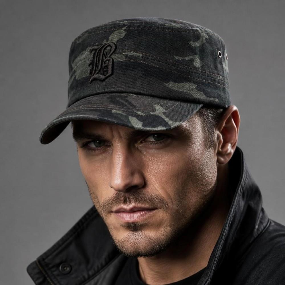 Verstellbare Baseballkappe Atmungsaktive Herren-Sonnenkappe Bequeme Camouflage-Kappe