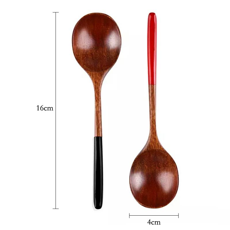 2 Buc Spatule de Lemn Lemn Natural Linguriță Lingură de Cafea Lingură Mică de Lemn pentru Orez Supă Desert pentru Copii Linguri pentru Cuplu Cadou Veselă