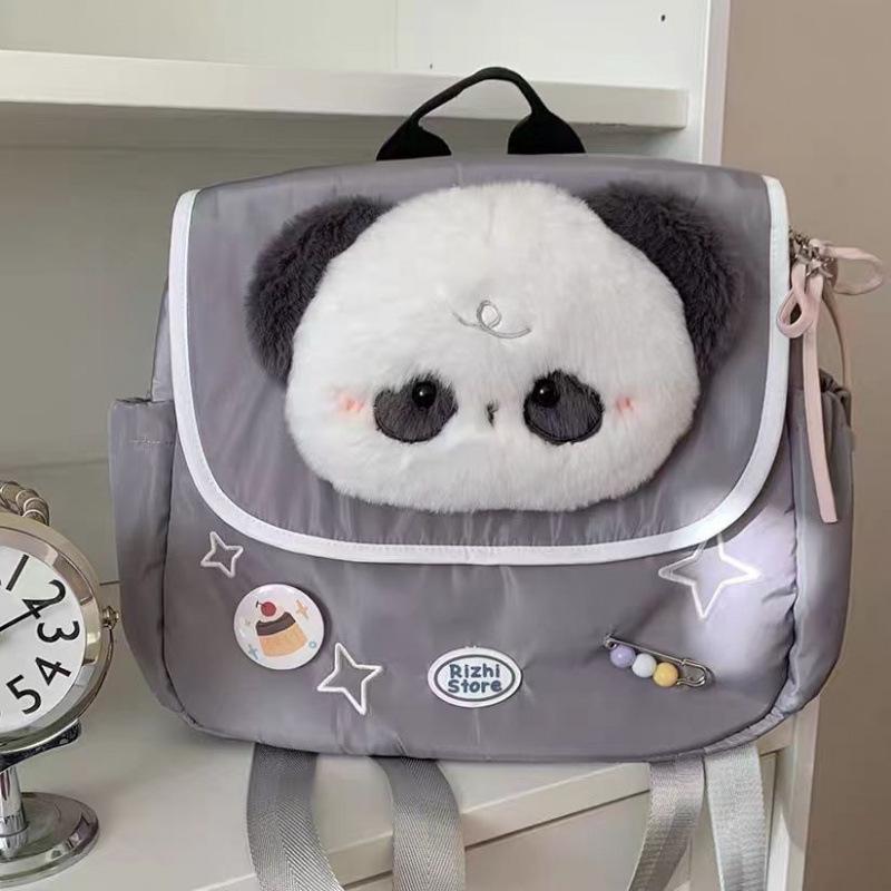 Mori-Style Large-Capacity Cartoon Doll Backpack for Junior and Senior High Students
