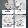One-piece bathroom cleaning set, toilet disposable toilet brush, cleaning brush head, wall-mounted toilet toilet brush