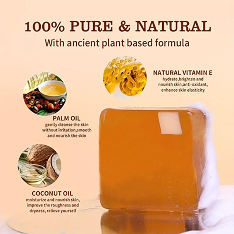 African Black Soap Deep Cleanse Moisturizing Exfoliating Soap Body Cleanser Handmade Soap