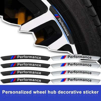 4 Stück Auto Radabzeichen Aufkleber Emblem Dekoration für E36 E46 E90 E60 E39 F30 F10 F20 X5 E70 E53 G30 E91 E92 E93 E87 E83 F25