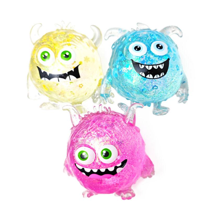 Crystal Maltose Monster Squeeze Ball Slow Rebound Fidget Toy Stress Relief for Kids