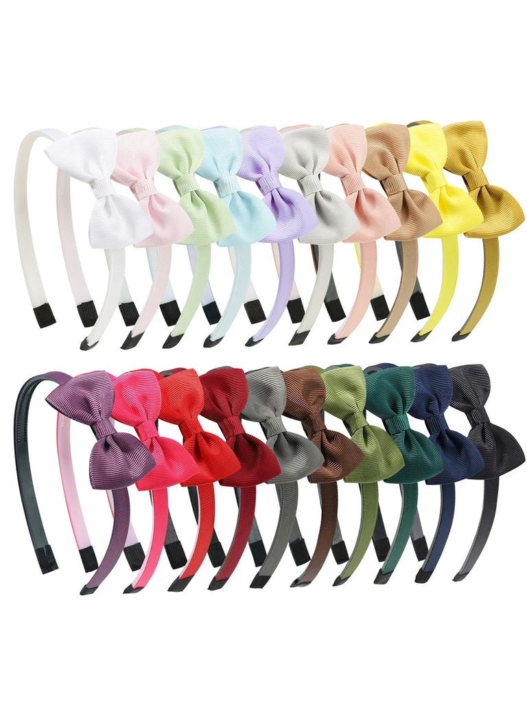 6 st Nya Enfärgade Hårband Band Handgjorda Hårrosetter Hårband för Flickor Söta Barn Barn Baby Håraccessoarer Gåvor