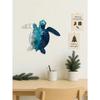 Metal Wall Art Sea Turtle Ocean Decor Tropical Beach Theme Home Wall Hanging for Kids Room Coastal Living Space Nautical Interior Decoration