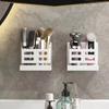 New Hole-free Multifunctional Washbasin Storage Tube Bathroom Toothbrush Razor Storage Rack Wall-mounted Bathroom Supplies