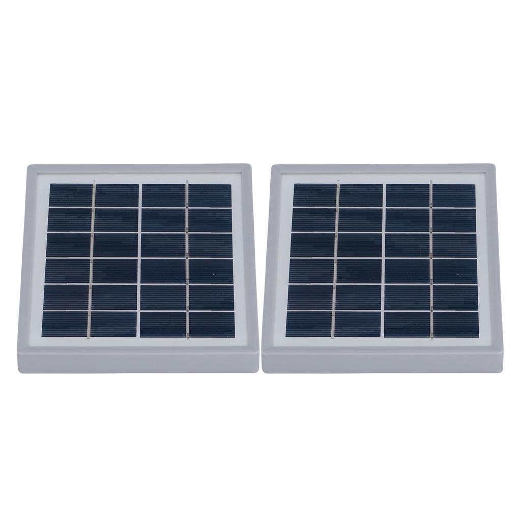 2Pcs 5W Portable Solar Panel USB Solar Charger with Back Stand for Smartphones MP3 Players MP4 Devices