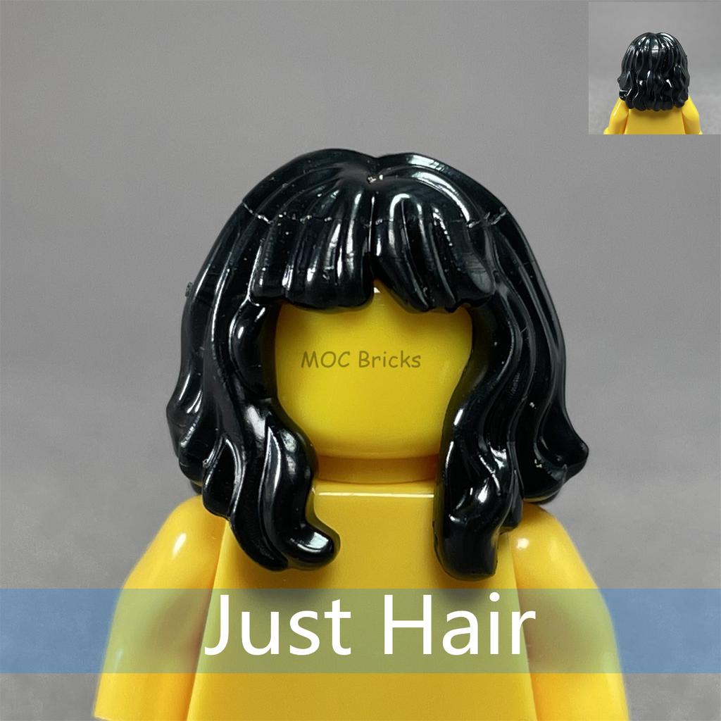 5 Stück/Los MOC Steine Weibliche Haare Zusammengebaute Partikel Bausteine Zubehör Kinderspielzeug Plastikpuppen