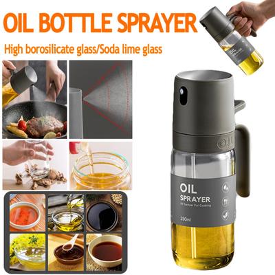 Kitchen Oil Spray Bottle Edible Oil Sprayer Glass Bottle Camping BBQ Cooking Baking Condiment Spray Container Oil Bottle
