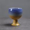 Kiln-Changed Ceramic Cup Tall Wine Glass Retro Small Capacity Wine Glass High Value Concentrated Coffee Cup Goods