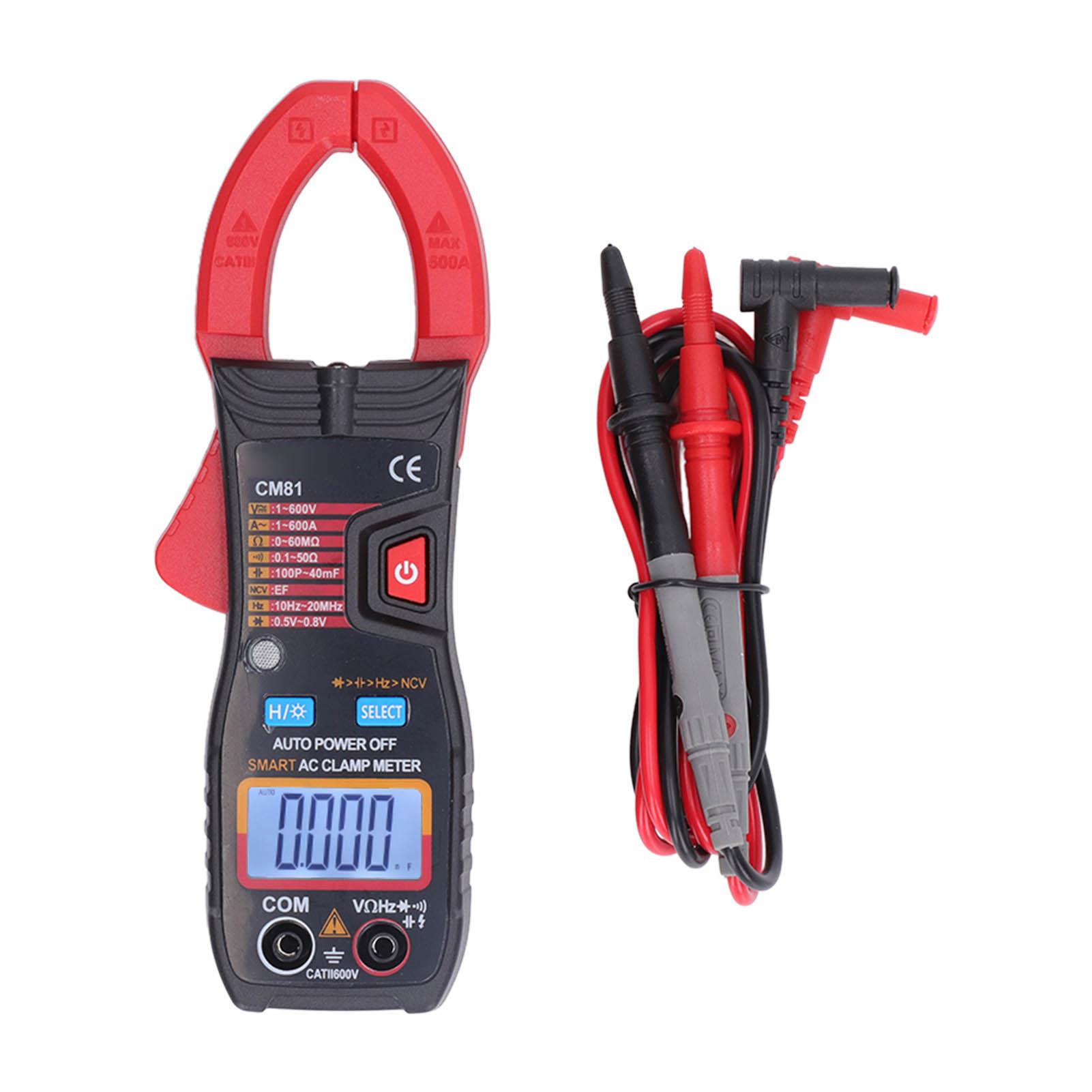 

Digital Clamp Meter Multifunctional AC DC Ammeter Smart Auto Ranging Multimeter 1V600V