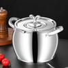 Bacon Grease Container with Strainer Scoop Stainless Steel Large Capacity Oil Container Heat-Resistant Rust-Proof Multi-Purpose Tool for Frying Oil