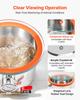 VEVOR 5.7 L Vacuum Chamber, Stainless Steel, Vacuum Degassing Chamber with Tempered Glass Lid, Hose, Air Filter, Ideal for Resin Casting
