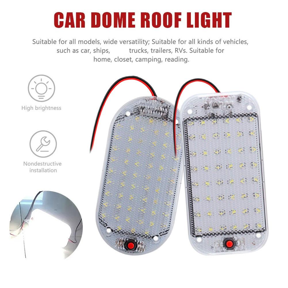 1Pcs Car Ceiling Indoor Interior Lamp For Motorhomes Led Bars 12v-85v Led Car Universal Roof Bars Car Reading Light Trunk Light