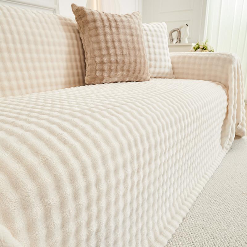 Winter Living Room Non-slip Warm Thick Flannel Sofa Cushion Couch Sofa Covers Slipcover Funda Sofa Mats
