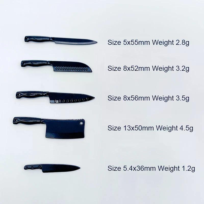 1/12 Dollhouse Mini Knives Model Dollhouse Kitchen Cooking Utensils Accessories Children's Play Toys