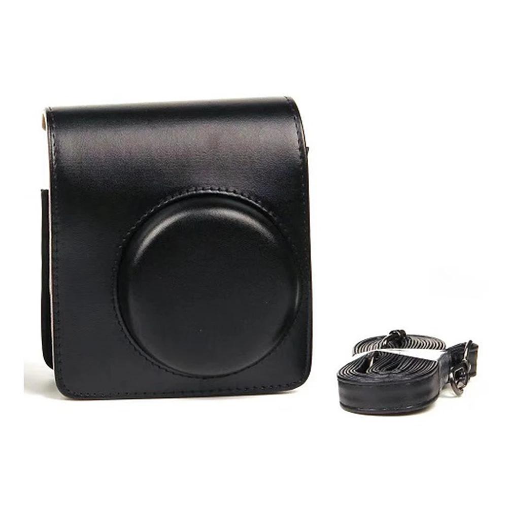 Camera Bag For Fujifilm Instax Mini 40 Instant Camera Retro Leather Camera Case & Shoulder Strap Travel Portable Protective Case