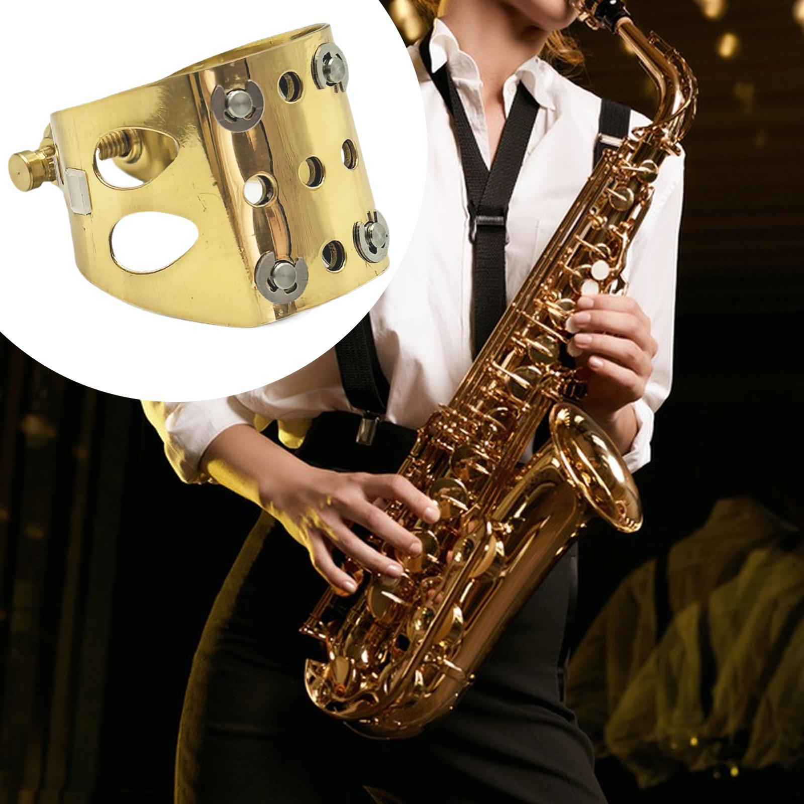 

Saxophone Mouthpiece Ligature Metal Adjustable Fastener Professional Instruments Repair Set