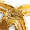 Great CHANEL Brooch COCO Mark Lava gold Women 93A Used