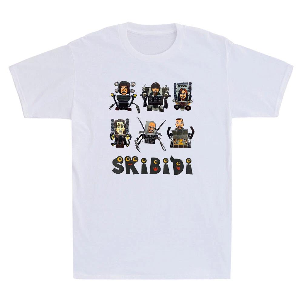 Skibidi Cameraman, Speakerman, TVman Funny Game Character Vintage Men s T-Shirt M