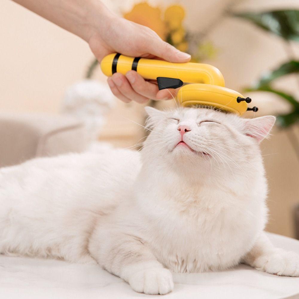 

Парикмахерский инструмент для чистки меха, расческа в форме пчелы, чистящая пуходёрка, триммер для волос для домашних животных, щетка для волос для домашних животных