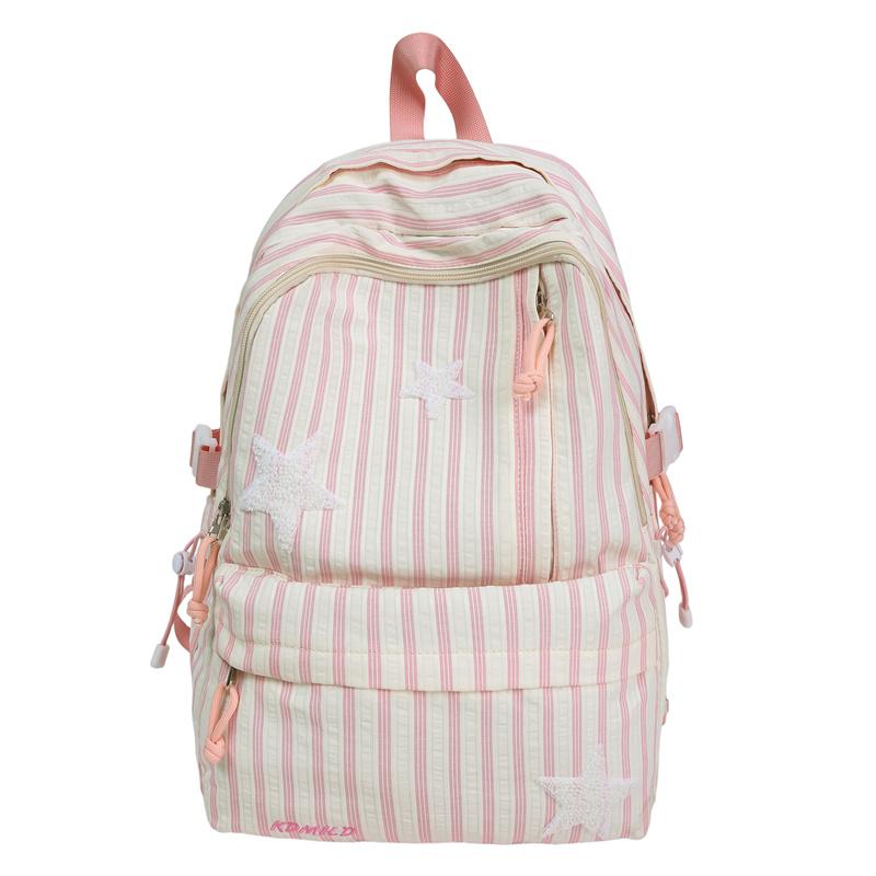 Backpack Junior High School Student Light Schoolbag Girl's Large Capacity Backpack
