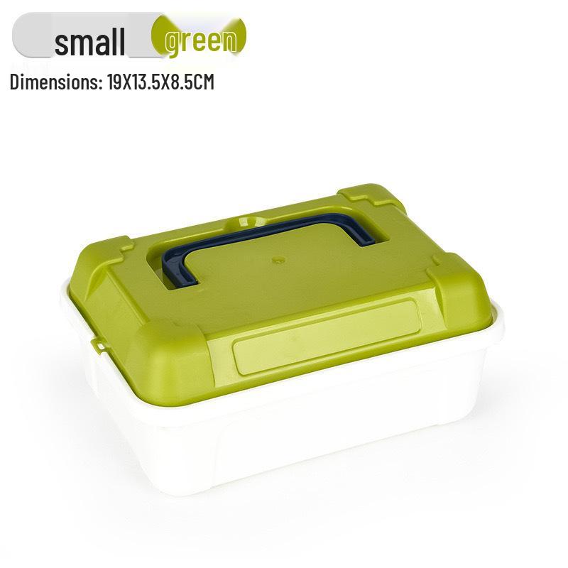 Multipurpose Plastic Storage Box with Handle for Toys, Cosmetics, and Medicine