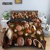 Chocolate Sleep Bedding Package Dessert Candy Bed Cover Comforter Cover Sweet Food Girls Single Size Queen Size King Dimension 2/3pcs Long-lasting