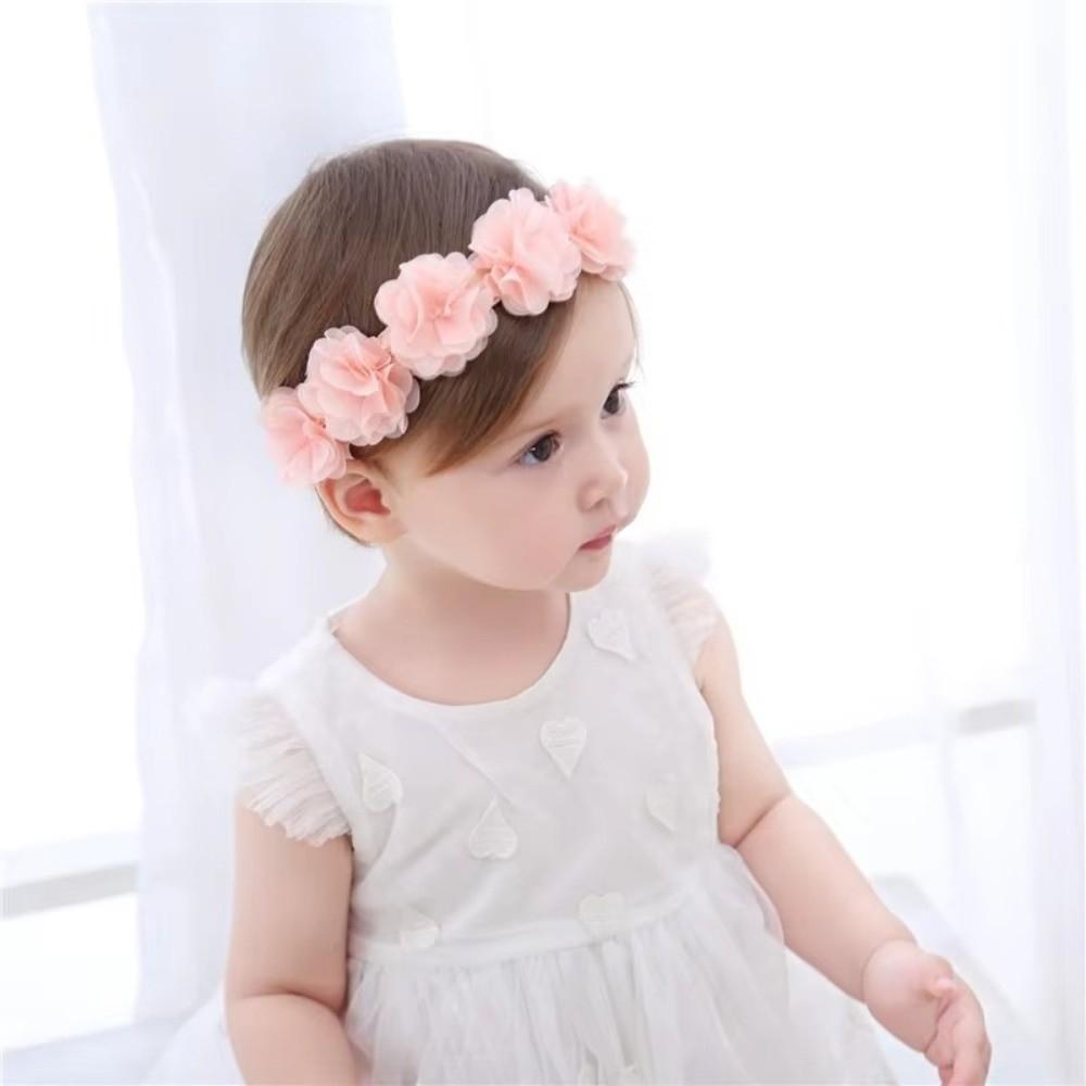 Chiffon Flower Baby Headband Elastic Hairband Soft Headwear  for Kids Children Newborn Toddler