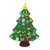 DIY Felt Christmas Tree with Detachable Ornaments Interactive Holiday Activity for Kids to Develop Motor Skills Wall Hanging Decor for Bedroom