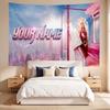 Nickiminaj (1) Custom Name Tapestry Wall Hanging Tapestry Wall Art Decor for Bedroom Living Room