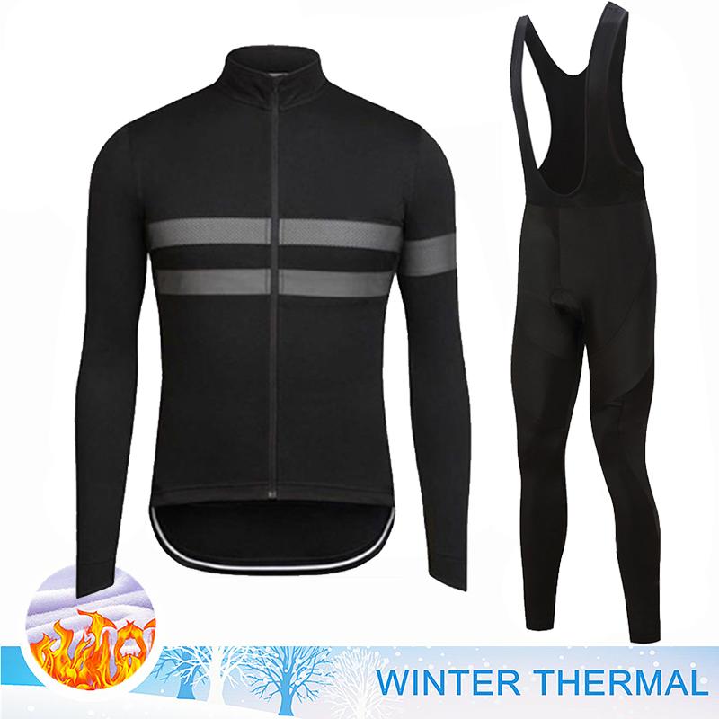 2026 Winter Velvet Warm Thermal Fleece Cycling Jersey Set Men MTB Bicycle Clothes Wear Ropa Ciclismo Racing Team Bike Outoddr Warm Clothing