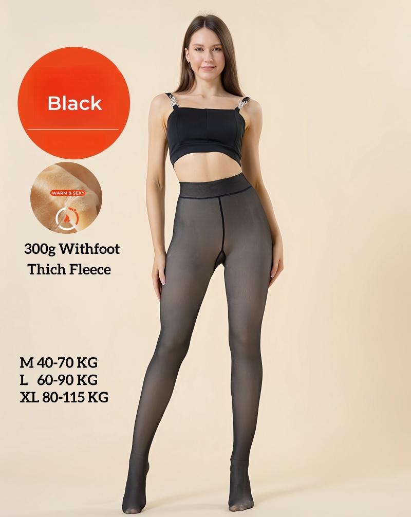 Plus Size 115Kg Thermal Stockings Woman Warm Insulated Tights Sexy Women Pantyhose Fake Stockings Skin Effect Translucent Tights