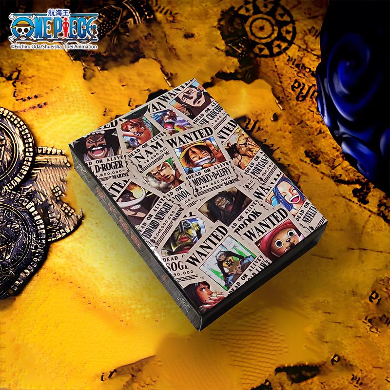 1pc Official One Piece Wanted Poster Playing Cards | Anime Poker for Parties & Collectors | Stress-Relief Game & Perfect Gift.