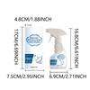 Photovoltaic Panel Cleaner 120Ml/4 Floz JAKEHOE Not-Abrasive Splash for Dirt Buildups Glass Panels, Outdoor Solar Surfaces Routine Care