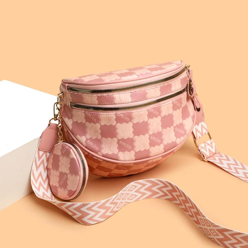 Módní luxusní nový styl šachovnicová messenger taška do třídy dojíždění všestranná taška přes jedno rameno messenger taška dámská