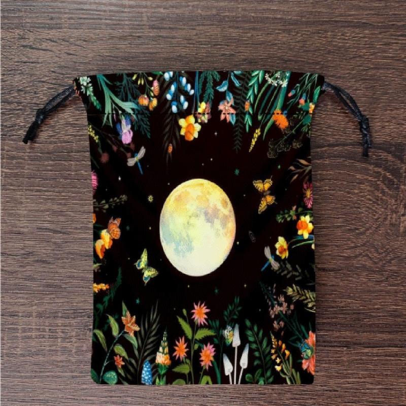 Drawstring Pouch Bag Divinations Tarots Bag Game Dices Oracles Cards Stored Bag