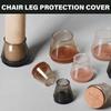 20pcs Furniture Feet Covers Noise Reducing Chair Socks Protective Chair Leg Tips Not Slip Glides Set for Wood Floor