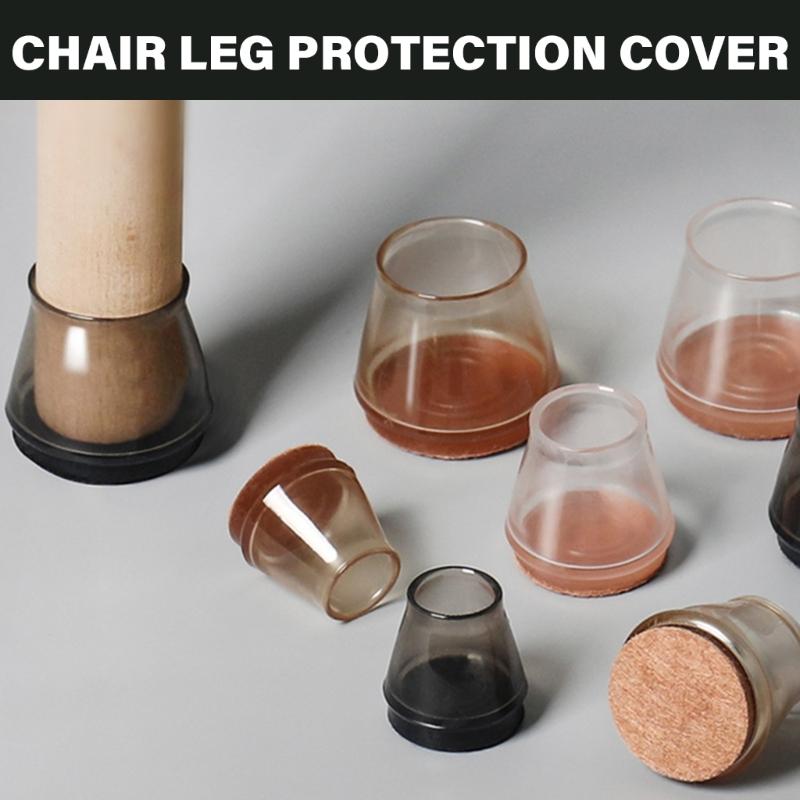 20pcs Furniture Feet Covers Noise Reducing Chair Socks Protective Chair Leg Tips Not Slip Glides Set for Wood Floor