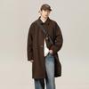 Spring and Autumn Men's New Mid-length Loose Thickened Lapel Jacket