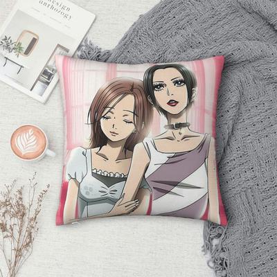 Oosaki Nana Anime Quadratische Kissenhülle Kissenbezug Kissenbezug Überwurf-Kissenbezug für Zuhause Schlafzimmer Auto