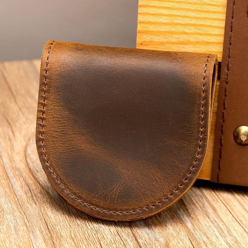 

Women S Small Genuine Leather Coin Wallet Children Mini Purses Hasp Money Clip Clutch Hobo Bags Men Gift Pouch New Manual Craft A1