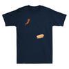 Hot Dog Jumping Into Bun Sausage Bbq High Dive Funny Graphic Retro Unisexs Tshirt