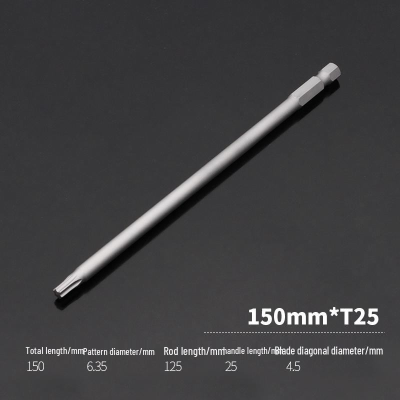 Extended Star Magnetic Screwdriver Bit Set T8/T25/T30/T40 for Electric Screwdrivers and Drills